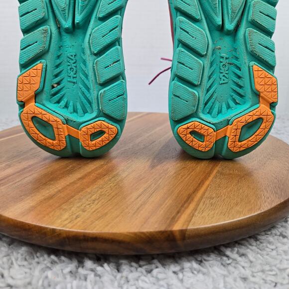 Hoka One One Womens 6B Rincon 3 Phlox Pink Atlantis Athletic Gym Running Shoe - Picture 10 of 12